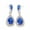 Blue, variant on Bestselling Classic Teardrop Earrings Women's Light Luxury Rhinestone Studs Fashion Stage Banquet Jewelry Earrings