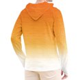 thumbnail image 3 of APTRO Men's UPF 50+ Sun Protection Hoodie Shirts Long Sleeve UV Outdoor Fishing Shirts SPF Rash Guard Shirts for Men Gradient Gradient Orange L, 3 of 6