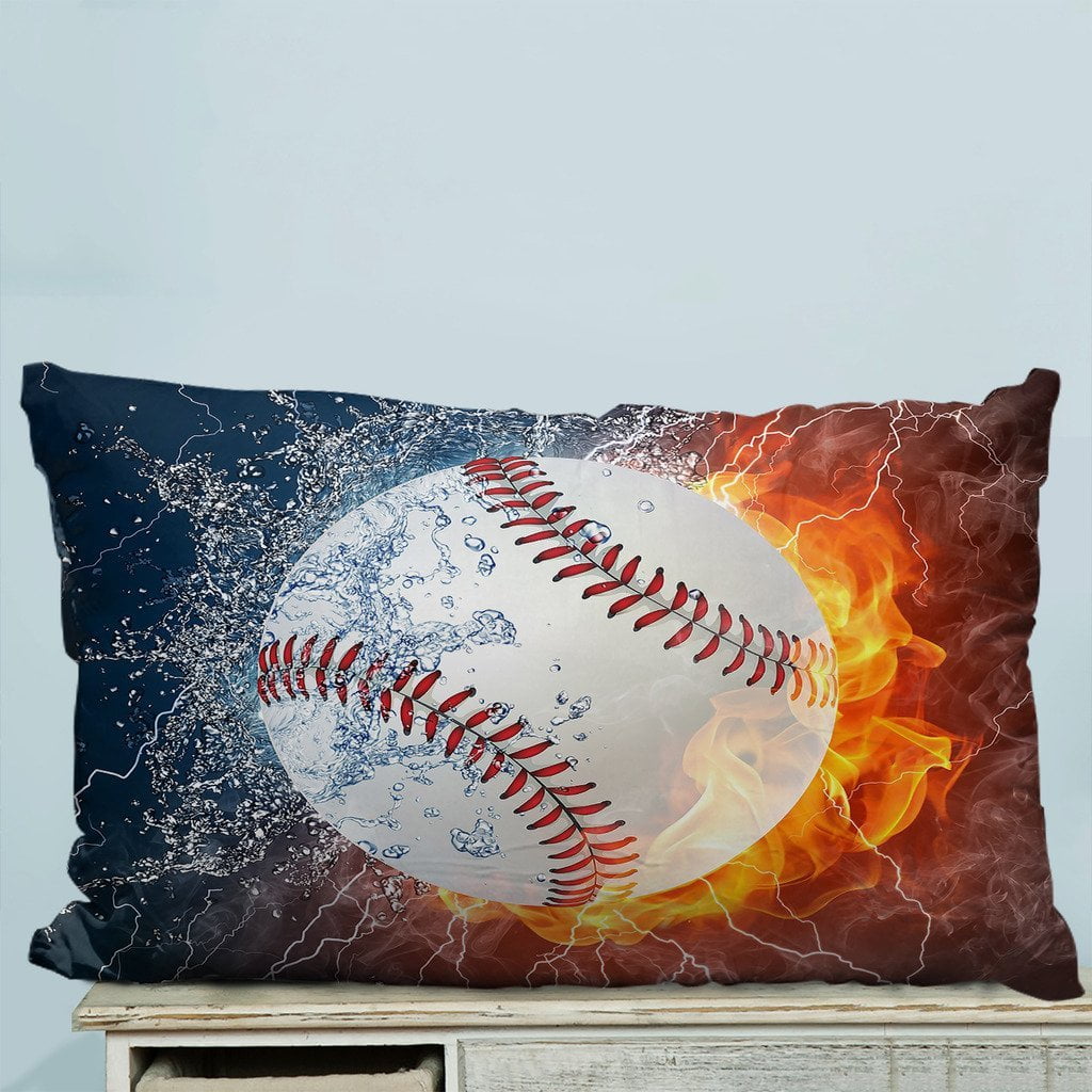 GCKG Baseball Pillow Case Pillow Cover Pillow Protector Two Sides 20 x