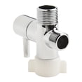 thumbnail image 3 of Bidet T Adapter with Shut Off Valve Metal Tee Connector Attachment for Toilet, 3 of 9