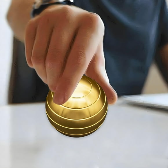 Fiudx Juguete de Pelota Giratoria, Spinner de Metal Duradero, Accesorio de Escritorio para Aliviar El Estrés, Diseño Compacto para Fácil Transporte, Mejora La Concentración y La Relajación, Gran Rega