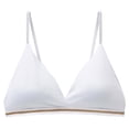 thumbnail image 1 of PEASKJP Women's Full Coverage Bras Wire Free Back Support Posture Bra, White L, 1 of 3
