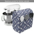 thumbnail image 2 of Oriental Stand Mixer Cover, Ornamental Curves and Strokes in Vibes, Kitchen Appliance Organizer Bag Cover with Pockets, 5 Quarts, Violet Blue White, by Ambesonne, 2 of 4