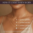 thumbnail image 3 of 14K Solid Yellow Gold Lab Grown Moissanite Round Cut Solitaire Pendant | Double Loop Bail | 5.0mm 0.50 CTW | 16-18" Adjustable Cable Chain Necklace | Luxury Gift, Birthday, Anniversary, Mothers Day, 3 of 7