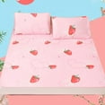 thumbnail image 4 of Loewten 2Pcs/Set Cartoon Pattern Foldable Summer Cooling Sleeping Mat Air Conditioning Mat With Pillowcase 195x90cm,Bed Mat,Pillowcase, 4 of 8