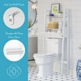 thumbnail image 4 of RiverRidge Amery over the Toilet Bathroom Spacesaver Medicine Storage Shelves - White, 4 of 7