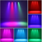 MUSYSIC MU‑L53GG Professional 8‑Par RGB LED DJ Lighting System – DMX, Auto, Sound Modes, Tripod Stand, Remote Control, Stage and Uplighting
