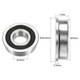 thumbnail image 3 of Uxcell Double Sealed Chrome Steel Flanged Ball Bearings 4 Pack 15x35x11mm, 3 of 5