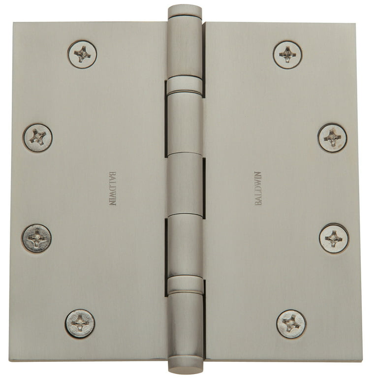 Baldwin 1051056INRP 5 x 5 in. Ball Bearing Square Corner Door Hinge with  Non Removable Pin 
