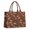 Brown Cartoon Dinosaurs, variant on Large Capacity Tote Bag,Brown Cartoon Dinosaurs Fossils Pattern Handbag Fashion Luxury Tote Bag,15.7"x13"x 5.1" Inches,Laptop Compatible