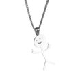 thumbnail image 1 of Unisex Fun Doodles Necklace Innovative Mini Matchstick Pendant Neck Jewelry, 1 of 6