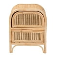 thumbnail image 4 of bali & pari Adrika Boho Nightstand, 2-Drawer, Natural, 4 of 8