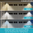 thumbnail image 2 of Luxrite 26W LED Wall Pack Light with Photocell, 3120 Lumens, 3 Color Selectable, Dusk to Dawn Wall Light, IP65 2 Pack, 2 of 7