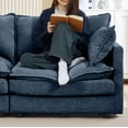 thumbnail image 5 of LLappuil Modular Sectional Sofa, Sectional Couch with 2 Movable Ottoman, Chenille 6 Seat Cloud Sofa Couch for Living Room Blue, 5 of 8