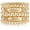 Style-5, variant on Golden Bangles Bracelet for Women Chunky Curved Stacking Plated Bead Ball Stretchable Bracelets