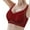 Red, variant on Women's Thin Seamless Vest Soft Support Large Chest Small Half Fixed Cup Breathable Bra Wireless Bras for Women Support Sports Bra Bras 36c Women Bra Strapless Medium Bra Women Bras plus Size Push up