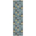 thumbnail image 2 of Addison Rugs Chantille Indoor/Outdoor Transitional Geometric Teal Machine Washable Runner Rug, 2'3" x 7'6", 2 of 8