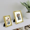 thumbnail image 3 of Golden State Art Gallery Wall Frames 11x14, 8x10, 5x7 Matted Photo Frames, Gold, Set of 7, 3 of 8