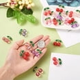 thumbnail image 3 of U8MO 20pc 3D Cherry Alloy Enamel Pendants Fruit Dangle Charms Hang Ornament 27x23.5mm, 3 of 6