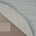 thumbnail image 3 of Nourison Courtyard Indoor/Outdoor Ivory/Aqua 8' x Round Area Rug (8 Round), 3 of 10