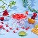 thumbnail image 5 of 100 cerezas artificiales en miniatura para decoración de cerezas, juego de simulación de frutas 3D., 5 of 9