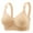 Beige, variant on Women's Printed Mesh Bra - Dual Straps No Underwire Breathable Support for Large Size Daily Wear