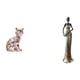 thumbnail image 1 of Figura de escritorio,Estatua de gato en estante,escritorio,oficina,decoración del hogar,Figura decorativa de escritorio de cerámica para decoración del hogar,Figura de escritorio,Figuras, 1 of 8