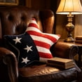 thumbnail image 6 of Miwamany 4th of July Patriotic Pillows, Independence Day Pillow Memorial Day Americana Farmhouse Flag Stripe USA Stars Shaped Cushion for Sofa Couch Bedroom Livingroom, 6 of 6
