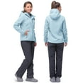 thumbnail image 5 of 33,000ft Women's Softshell Jacket, Fleece Lined Warm Jacket Light Hooded Windproof Coat for Outdoor Hiking, 5 of 7