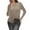 Khaki, variant on Asymmetric Hem Rib Knit Sweater Women Batwing Sleeve Fall Winter Chic Streetwear Essential XL Size Black