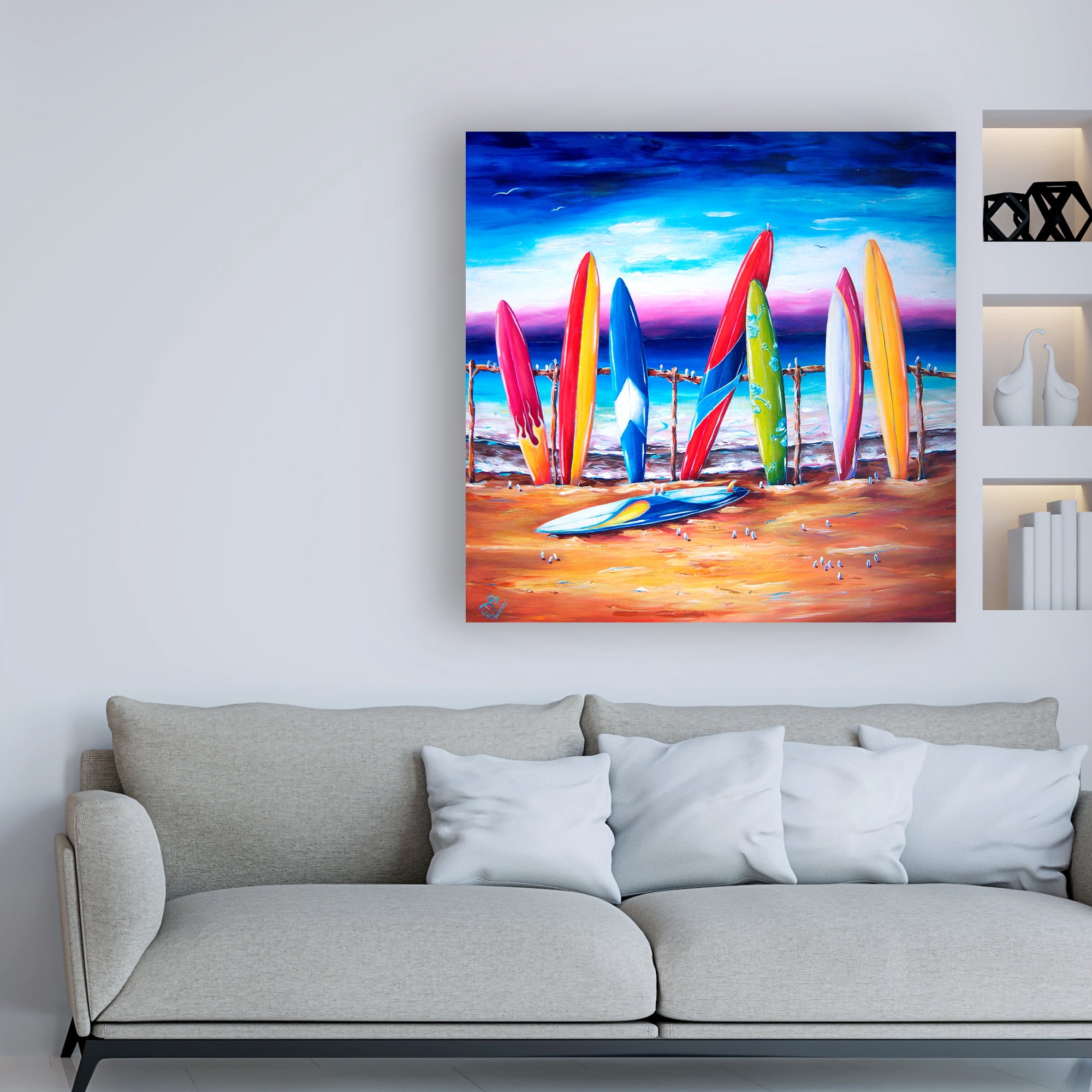 Trademark Fine Art 'Surf Surfect 2' Canvas Art by Deborah Broughton