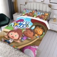 thumbnail image 3 of Paula y Amigos Conjunto de sábanas temático, trío de piezas, cómodo y amigable con la piel, diseño único, regalo de decoración para el hogar para familiares, amigos y fans,140cm *210cm, 3 of 6