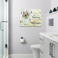 thumbnail image 6 of Sunflower Bathroom Decor Wall Art Rustic Country Sunflower Hummingbirds Canvas Prints Inspirational Quotes Pictures Wall Decor Modern Artwork Home Decor for Living Room Bedroom Bathroom 16"x12", 6 of 6