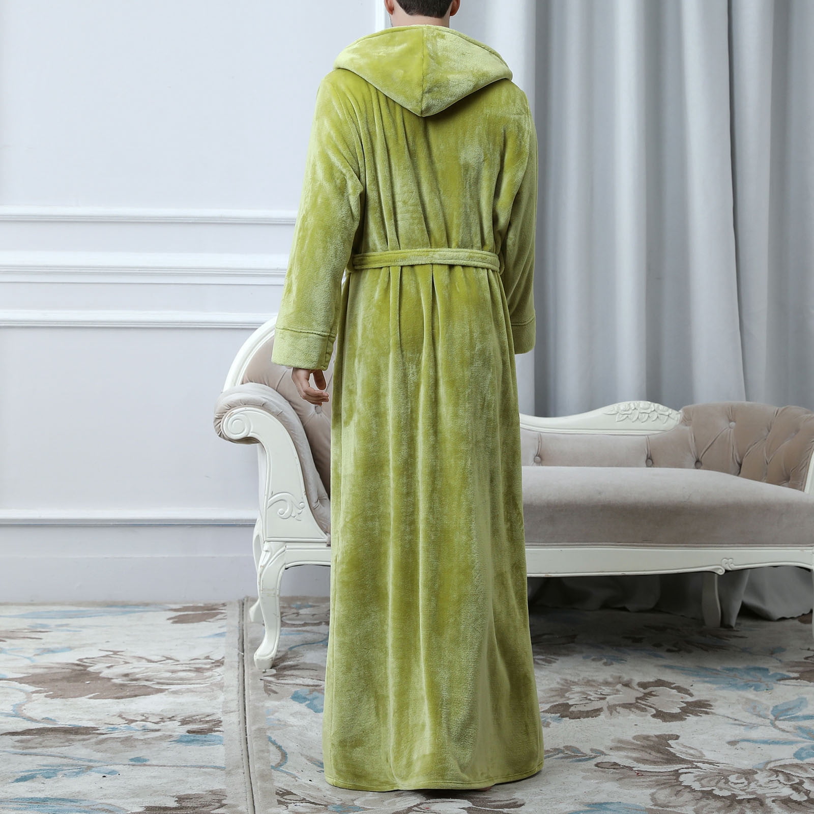 knee length dresses for ladies 2t Extra Long Tall Fleece Dressing Gown Housecoat (bottle green) | Tall  Mens Clothing