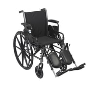 Drive Medical Cruiser III Light Weight Wheelchair with Flip Back Removable Arms, Desk Arms, Elevating Leg Rests, 16" Seat
