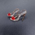 thumbnail image 5 of Broches de zapatos de princesa de tacón alto con diamantes de imitación de cristal para mujer, broche elegante con dije, 5 of 5