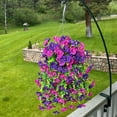thumbnail image 3 of Artificial Hanging Morning Glory Flowers, 2025 New Durable Silk Morning Glory Faux Flowers, Wall Wisteria Hanging Basket Plants for Wedding Corridor Yard Gardens Porches (1, Hot Pink), 3 of 4