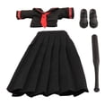 thumbnail image 1 of HILABEE 1/12 Female Action Figure Sailor Uniform Accessory Practical Outfit Clothing Black Long Skirt, 1 of 7