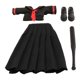 thumbnail image 1 of Conjunto de ropa marinera a escala 1:12, camisa corta, falda, minivestido resistente para mujer. Falda larga negra, 1 of 7