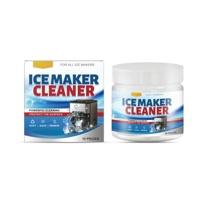 Machine à Glaçons Efficace Feuille Propre Détartrage Désodorisant Prolonge la Durée de Vie de la Machine à Glaçons Profitez du Meilleur Goût de Glace Lot de 10 Tablettes 0,28 Livres
