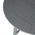 thumbnail image 6 of Costaelm Paradise Outdoor HDPE 35" Round Counter Height Patio Bar Table, Gray, 6 of 9
