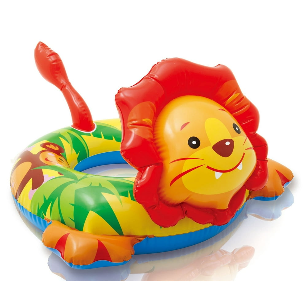 Intex Big Animal Swim Ring Kids Pool Float Tube Lion