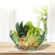 thumbnail image 3 of ahuecada, frutero, tenedor de verduras para bodas, fiestas abiertas patrón de nieve Zulema canasta de frutas, 3 of 8