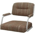 thumbnail image 3 of Swivel Extra Tall 34" Metal Bar Stool - M-110 - Red Fabric - White Frame, 3 of 3