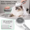 thumbnail image 4 of Behome Pet Steam Brush for Cats & Dogs, Self-Cleaning Cat Brush with 2 Water Spray Modes, Anti-Static Dog Brush for Shedding & Grooming, 4 of 7