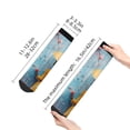 thumbnail image 4 of Fuzoiu Woman Under Blossoming Tree Print Adult Socks, Crew Moisture-wicking Socks, Unisex Cushion Crew Socks,Casual Sports Ankle Socks, 4 of 7