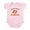 Petal Pink, variant on CafePress - Made In America With Canadian Parts Infant Bodysui - Baby Light Bodysuit, Size Newborn - 24 Months