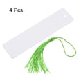 thumbnail image 3 of Unique Bargains Sublimation Blank Bookmark Double Sided with Light Green Normal Tassels, 4 Pieces, 3 of 5