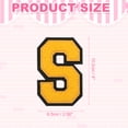 thumbnail image 2 of 4" Chenille Letter Patches,Yellow Chenille Initial A-Z Patches (Letter S), 2 of 6