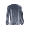 thumbnail image 4 of ZHOGXU Toddler Kids Girls Top Long Sleeve Round Neck Solid Color Glitter Sequins Loose Fit Comfortable Tee For Casual Daily Wear,Grey,160, 4 of 7